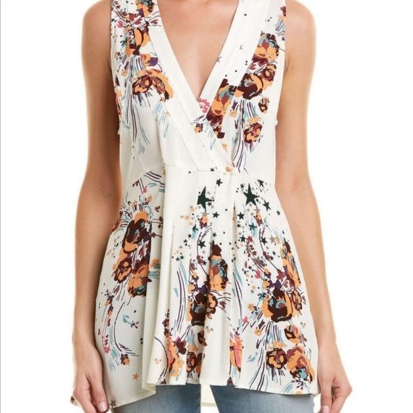 Free People Tops - Free People Blossoms Stars Tunic Top